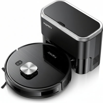 Robot Vacuum and Mop, 11500 Pa Suction, 3-In-1 Robotic Vacuum with Smart Lidar Navigation, 90 Day Self-Emptying,160 Min Runtime,App/Alexa/Voice Control, Ideal for Pet Hair, Carpet & Hard Floor