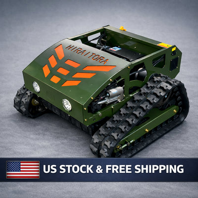 Remote Control Tracked Lawn Mower 45° Slope Gas RC Mower 22" US Stock