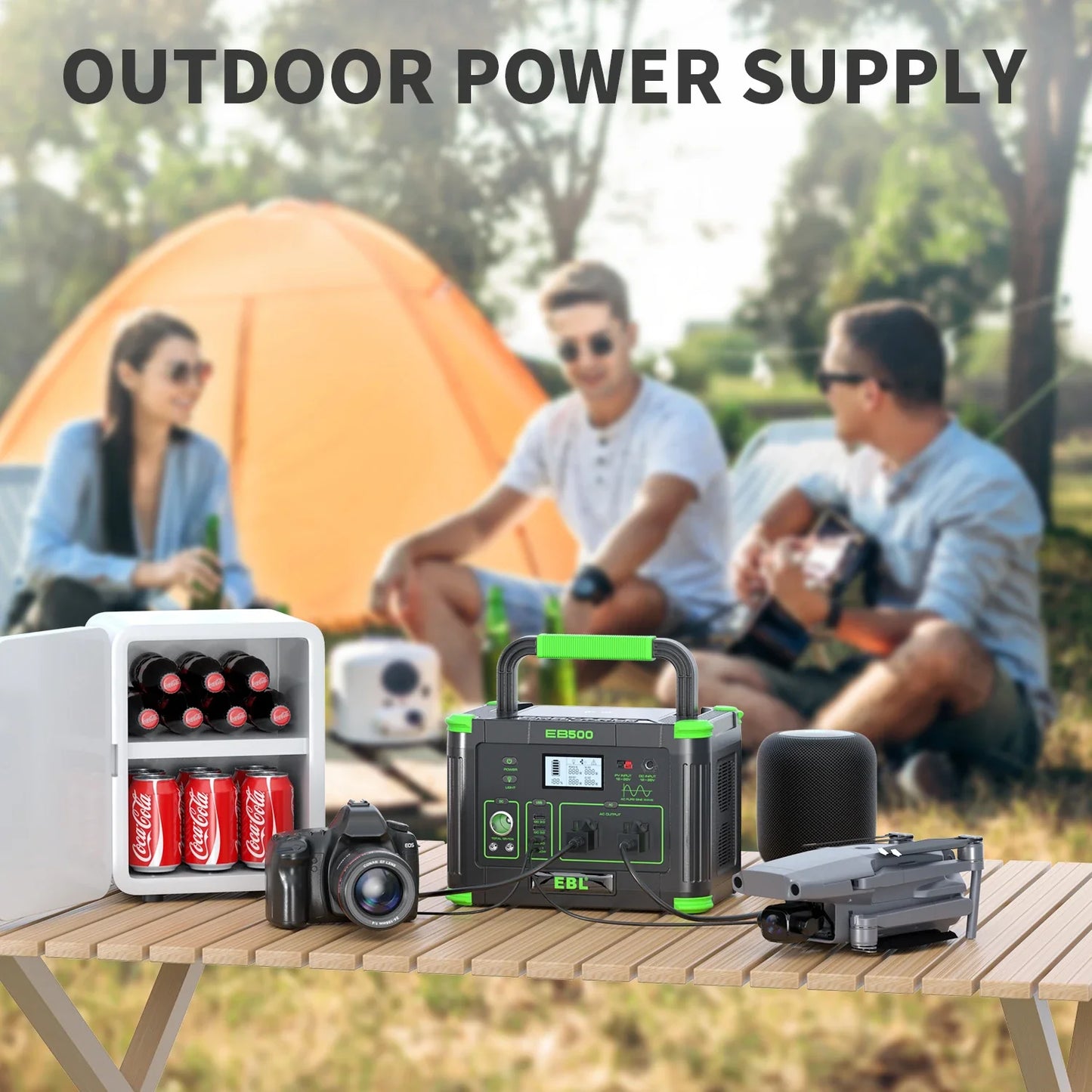 EBL Power Station 501W 551Wh Solar Power Generator Backup Bank