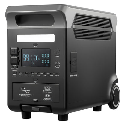 Uimoso Portable Power Station Solar Generator 3600W 3840Wh with 10 Output Ports