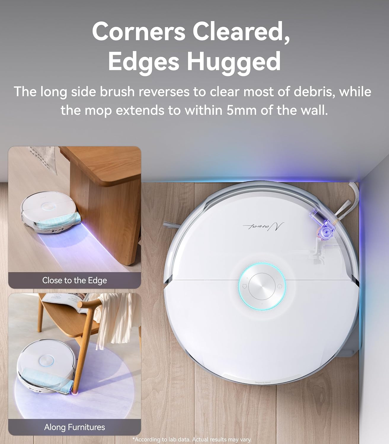 NARWAL Flow Robot Vacuum and Mop Combo, 22000Pa, AI Avoidance, White