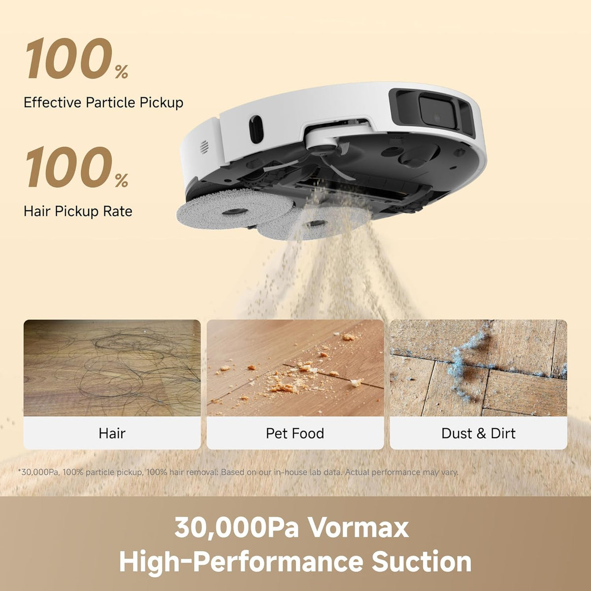 Dreame L60 Ultra FE Robot Vacuum and Mop, 212°F (100°C) Mop Self-Cleaning