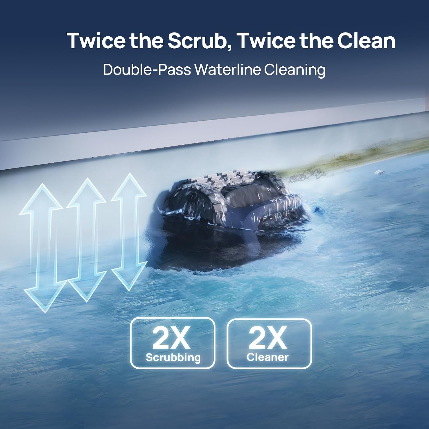Beatbot Aquasense 2 Cordless Robotic Pool Vacuum Cleaner with Protection Cover, Smart Surface Parking, Double-Pass Waterline Scrubbing, Clean Floor, Wall & Waterline, In-Ground Pools up to 3,230 Sq.Ft