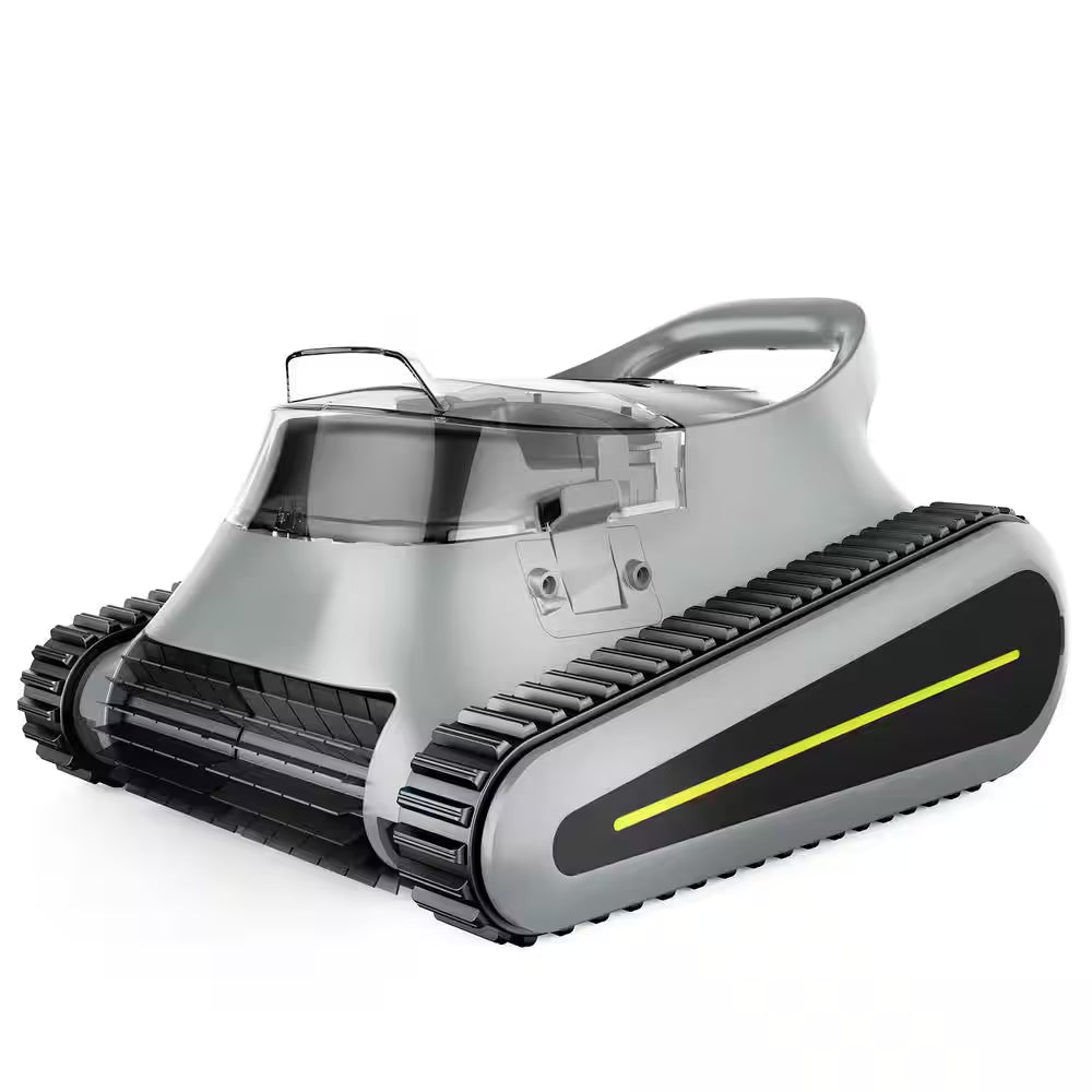 Robotic Pool Vacuum, Cordless Pool Vacuum Robot for above Ground and Inground Pools Wall Floor Waterline Cleaning