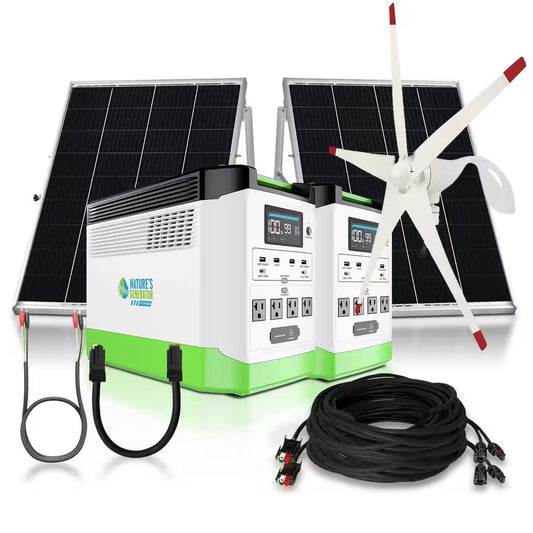 3600W Running/7200W Peakl Push Button Start Lithium Solar Generator Platinum WE