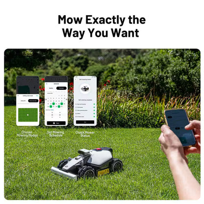 Luba Mini AWD 7.9 In. RTK Robot Lawn Mower (1/3 Acre) Adjustable Cutting Height (2.2 In. - 4 In.) All Terrain, AI Vision