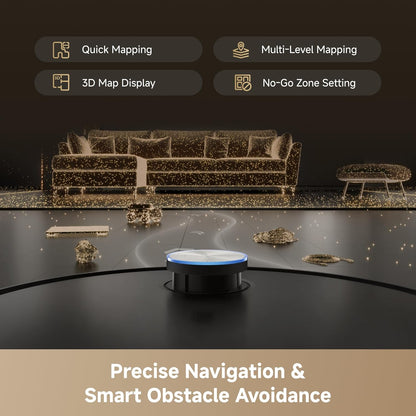 Dreame L60 Pro Ultra Robot Vacuum and Mop, 3.47In (8.8Cm) Obstacle Crossing