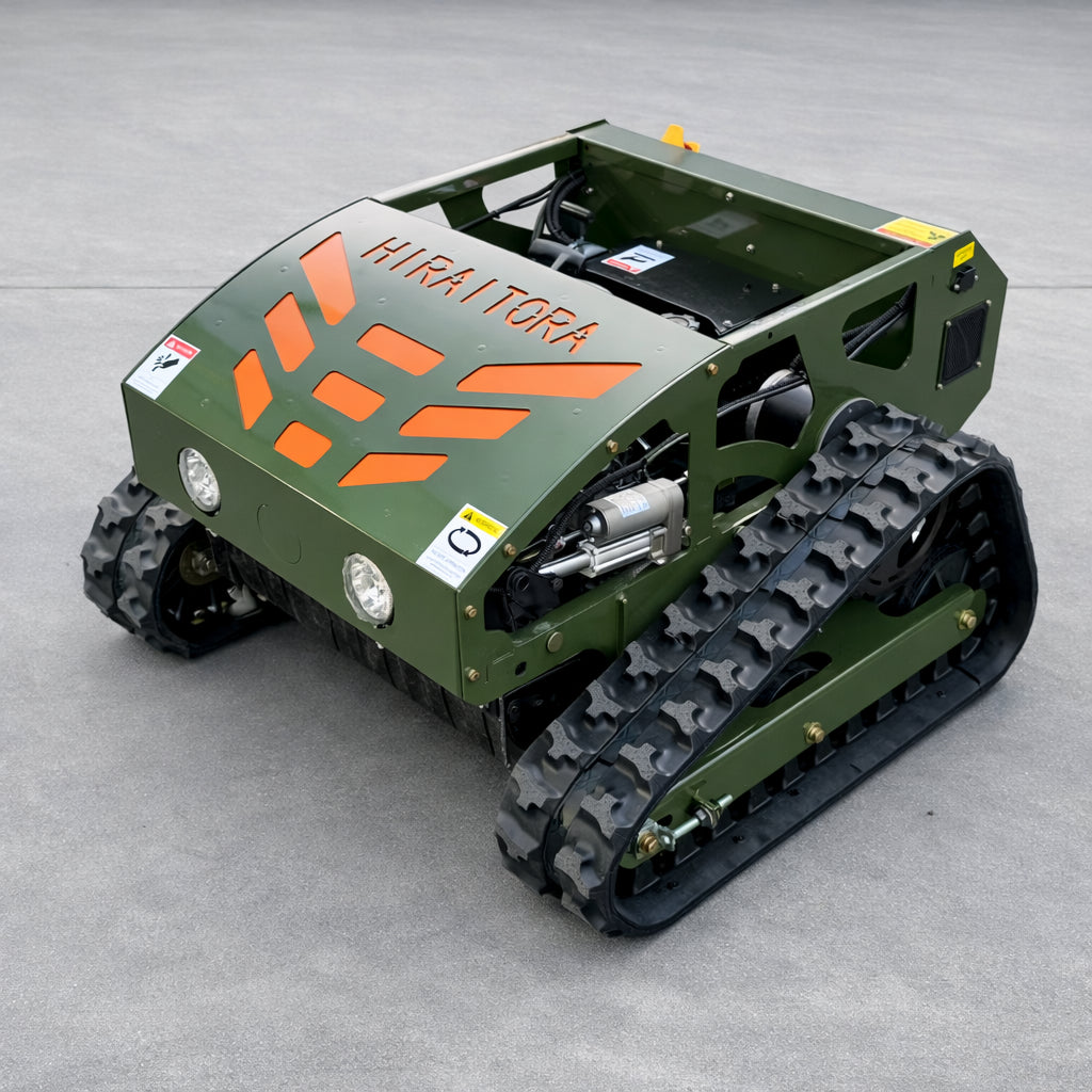 Remote Control Tracked Lawn Mower 45° Slope Gas RC Mower 22" US Stock