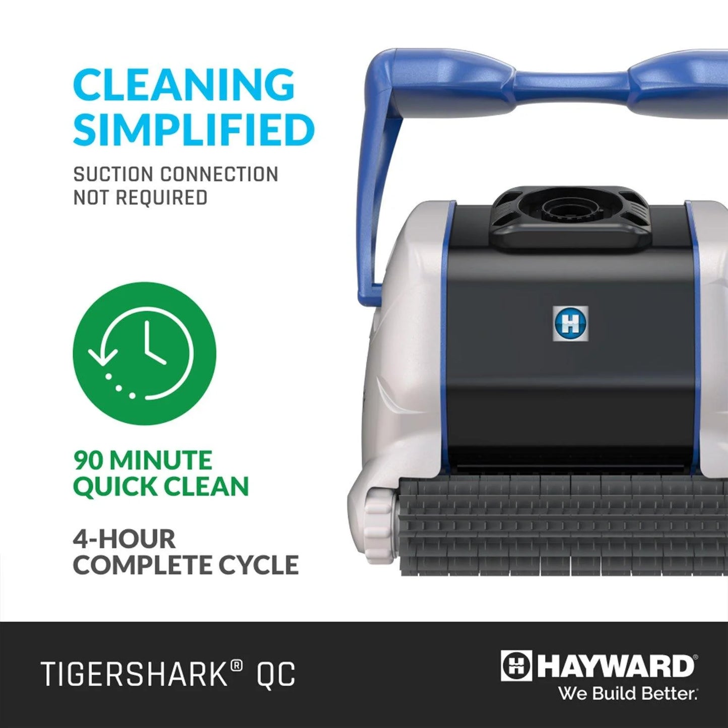 Tigershark Q Automatic Pool Cleaner, 19.7"