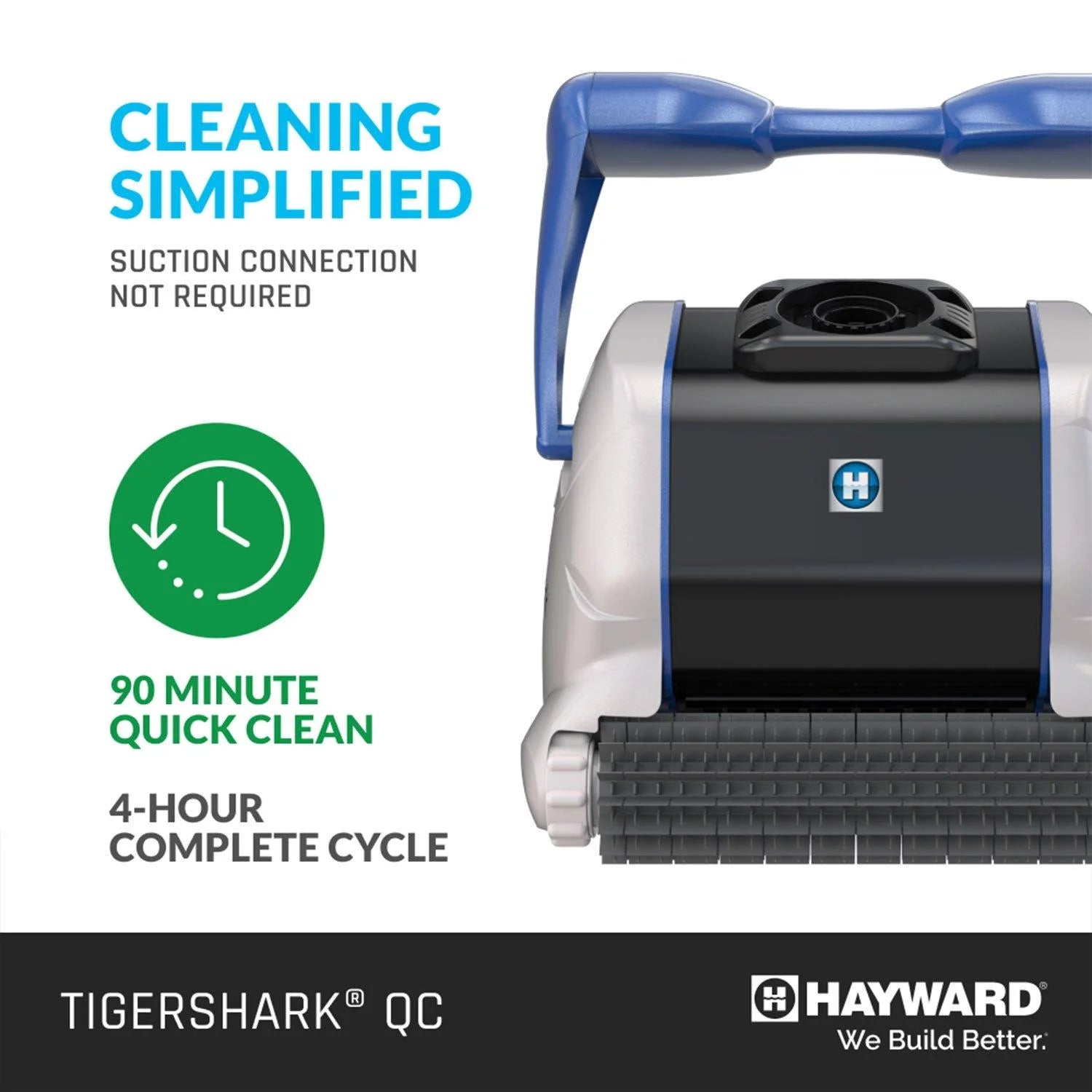 Tigershark Q Automatic Pool Cleaner, 19.7"