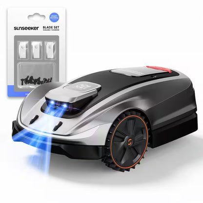 X5 AWD Wireless 8 In. Robot Lawn Mower for 0.5 Acre, No Boundary Wire, RTK plus Vision, AI Obstacle Avoidance