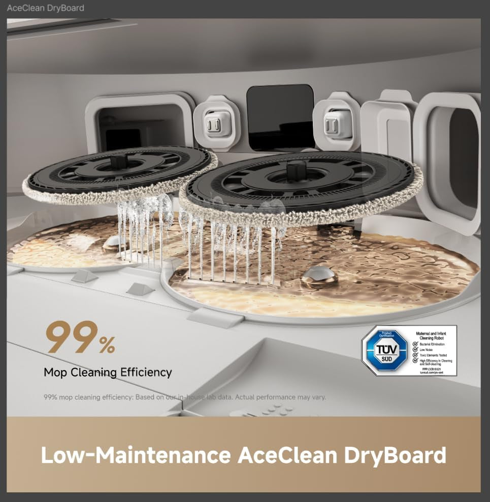 Dreame L60 Ultra FE Robot Vacuum and Mop, 212°F (100°C) Mop Self-Cleaning