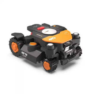 Landroid Vision Cloud 9 In. 4WD Robot Lawn Mower (1 Acre) RTK GPS plus VSLAM Vision AI with Cut to Edge Trimmer