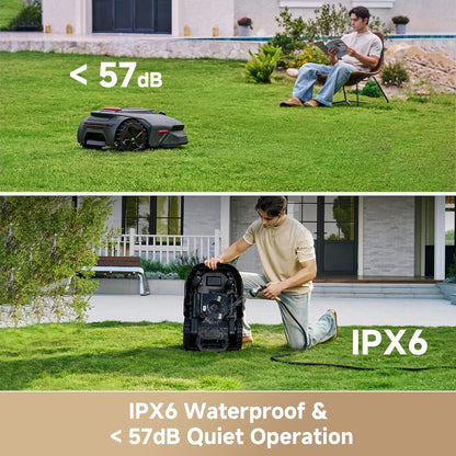 Lidax Ultra 2000 Robot Lawn Mower with 4G for 0.5 Acre, No Wire No RTK+360° 3D Lidar+Ai Vision Auto Mapping, Zero-Edge Cutting, Cut Height 1.2"-3.9", 45% Slope, 150 Mowing Zones, Anti-Theft