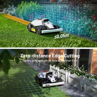 Luba Mini AWD 7.9 In. RTK Robot Lawn Mower (1/3 Acre) Adjustable Cutting Height (2.2 In. - 4 In.) All Terrain, AI Vision