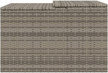 Poly Rattan Robot Mower Garage, Outdoor Portable Storage Shed, Outdoor Robot Mower Garden Shelter, Weather-Resistant Lawnmower Carport, Gray 33.9"X35.4"X20.5"/22.4" Poly Rattan