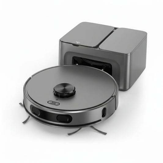 Robot Vacuum and Mop Combo, Mapping Robotic Vacuums Cleaner with 75 Days Self-Emptying, Lidar Navigation Smart & Strong Suction, Wifi/App/Alexa/Voice Control, Quiet for Home Pet Hair Hard Floor Carpet