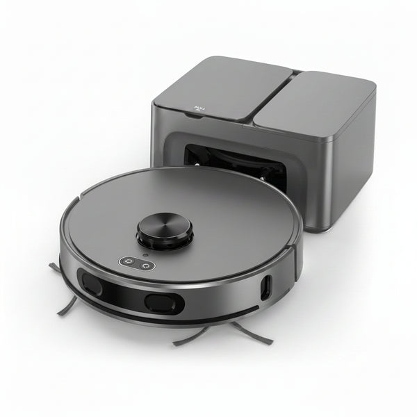 Robot Vacuum and Mop Combo, Mapping Robotic Vacuums Cleaner with 75 Days Self-Emptying, Lidar Navigation Smart & Strong Suction, Wifi/App/Alexa/Voice Control, Quiet for Home Pet Hair Hard Floor Carpet
