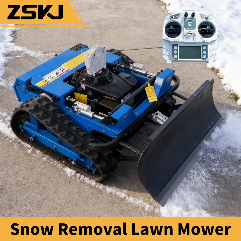 ZSKJ New Winter Snow Shoveling Special Fully Automatic Remote Control Intelligent Crawler Orchard Lawn Smart Lawn Mower