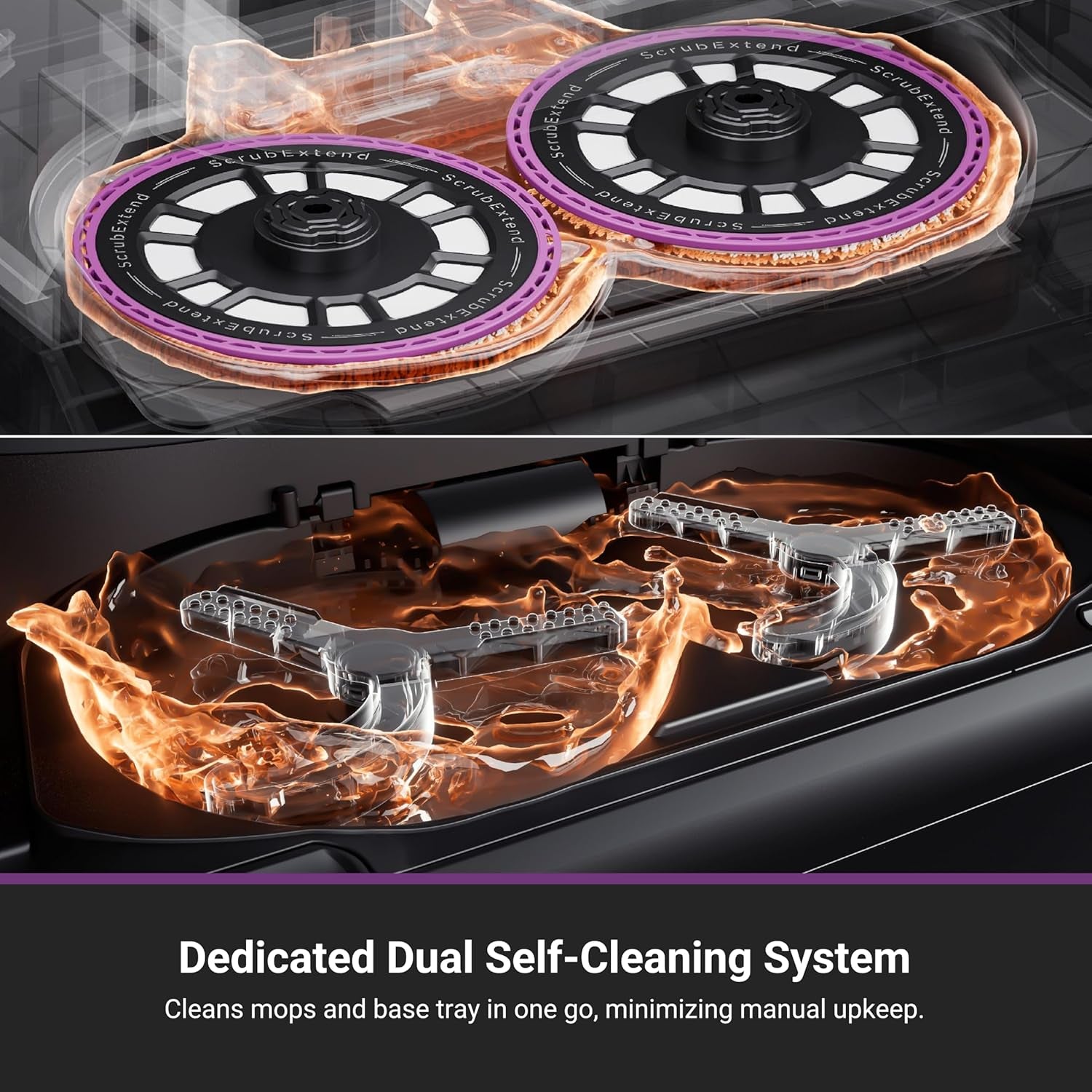 Eureka J15 Max Ultra Self-Emptying Robot Vacuum Combo All-In-One, 22,000 Pa Suction 176℉ Hot Water Wash 131°F Hot Air Dry Self-Cleaning Base Tray, Flex-Arm Mop Anti-Tangle Rtcam AI Obstacle Avoidance