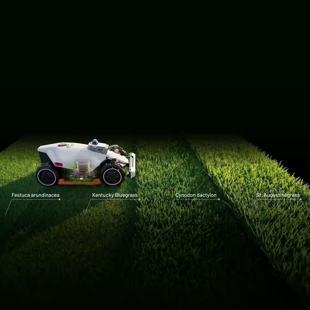 Luba Mini AWD 7.9 In. RTK Robot Lawn Mower (1/3 Acre) Adjustable Cutting Height (2.2 In. - 4 In.) All Terrain, AI Vision