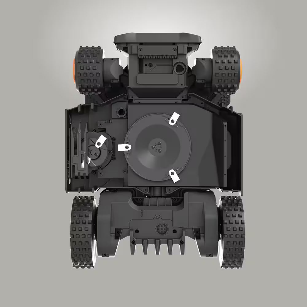 Landroid Vision Cloud 9 In. 4WD Robot Lawn Mower (1 Acre) RTK GPS plus VSLAM Vision AI with Cut to Edge Trimmer