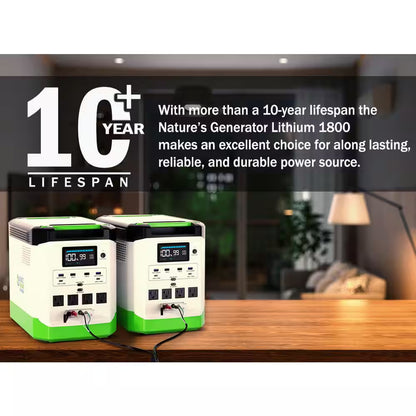 3600W Running/7200W Peakl Push Button Start Lithium Solar Generator Platinum WE