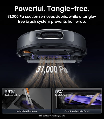 NARWAL Flow 2 Robot Vacuum and Mop Combo, 31000Pa, Flowwash Mop, Black