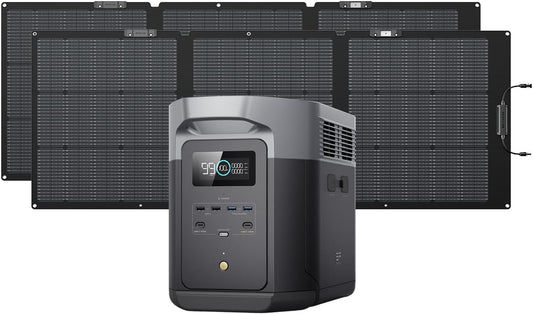 EF ECOFLOW Solar Generator Delta 2 Max with 2X160W Solar Panel