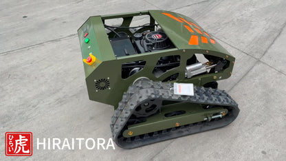 Remote Control Tracked Lawn Mower 45° Slope Gas RC Mower 22" US Stock