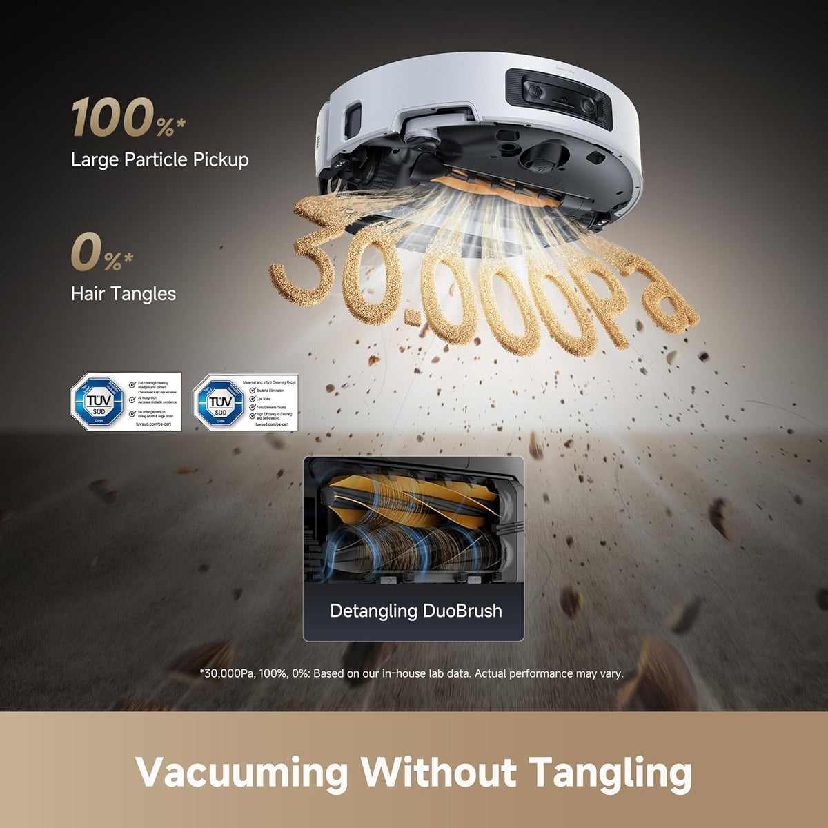 Dreame Aqua10 Ultra Roller Robot Vacuum and Mop, Aquaroll Mopping