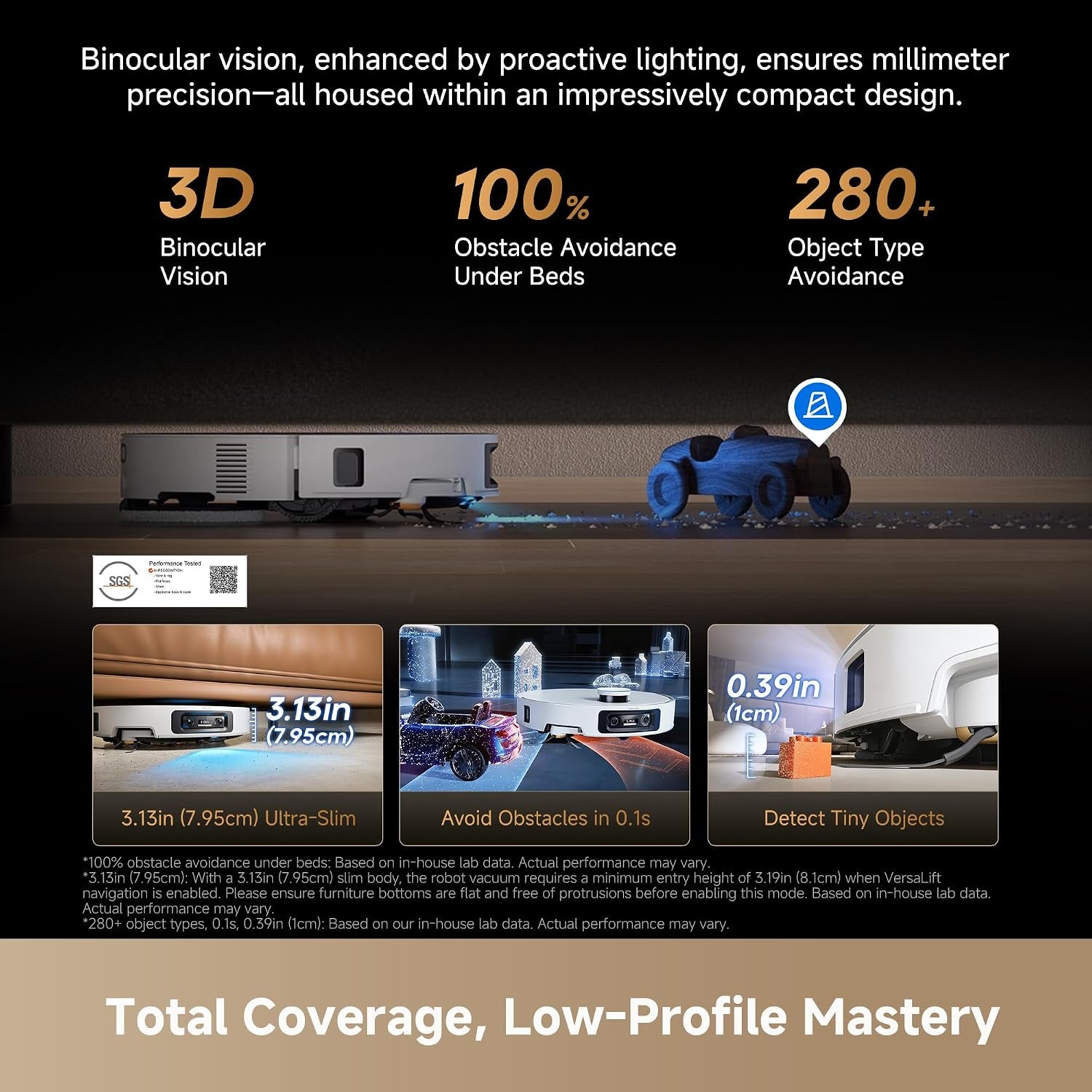 Dreame X60 Max Ultra Complete Robot Vacuum and Mop, Dual Al Cameras