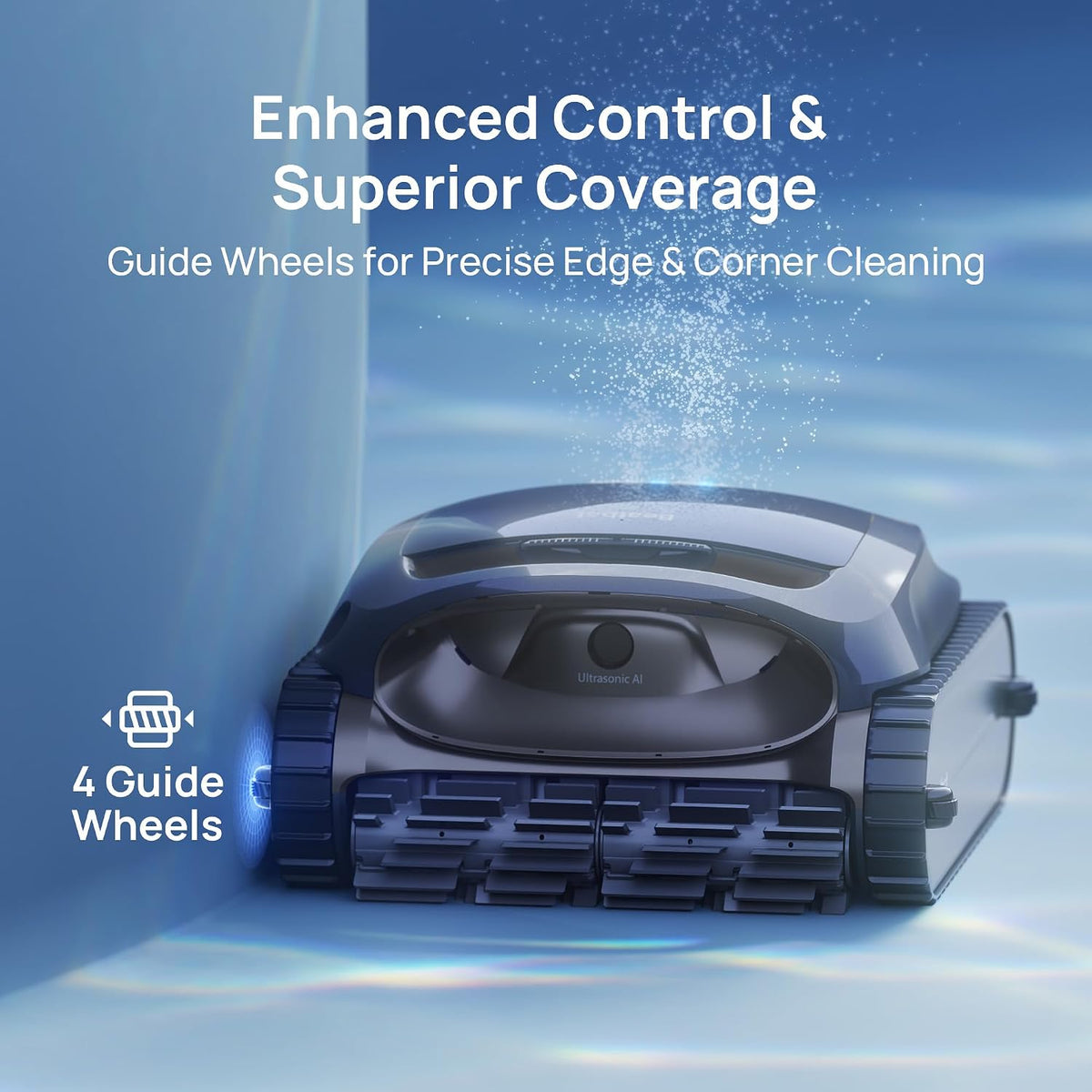 Beatbot Aquasense 2 Cordless Robotic Pool Vacuum Cleaner with Protection Cover, Smart Surface Parking, Double-Pass Waterline Scrubbing, Clean Floor, Wall & Waterline, In-Ground Pools up to 3,230 Sq.Ft