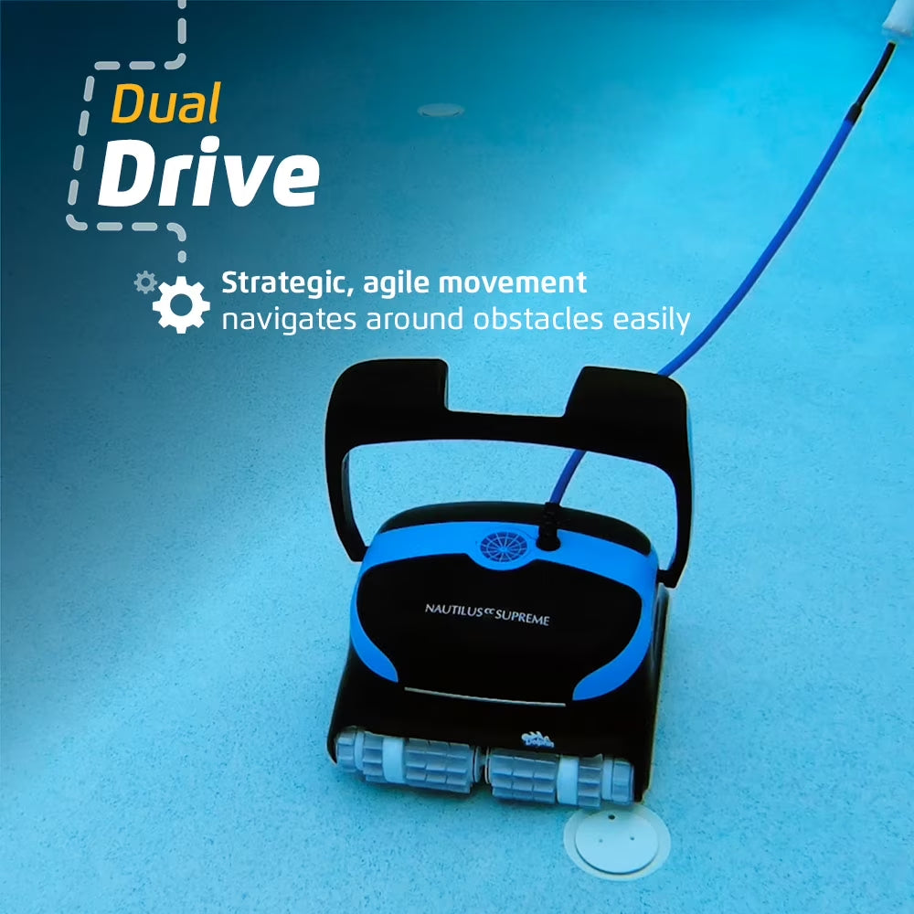 Nautilus CC Supreme Robotic Pool Vacuum Cleaner Caddy and Caddy Cover
