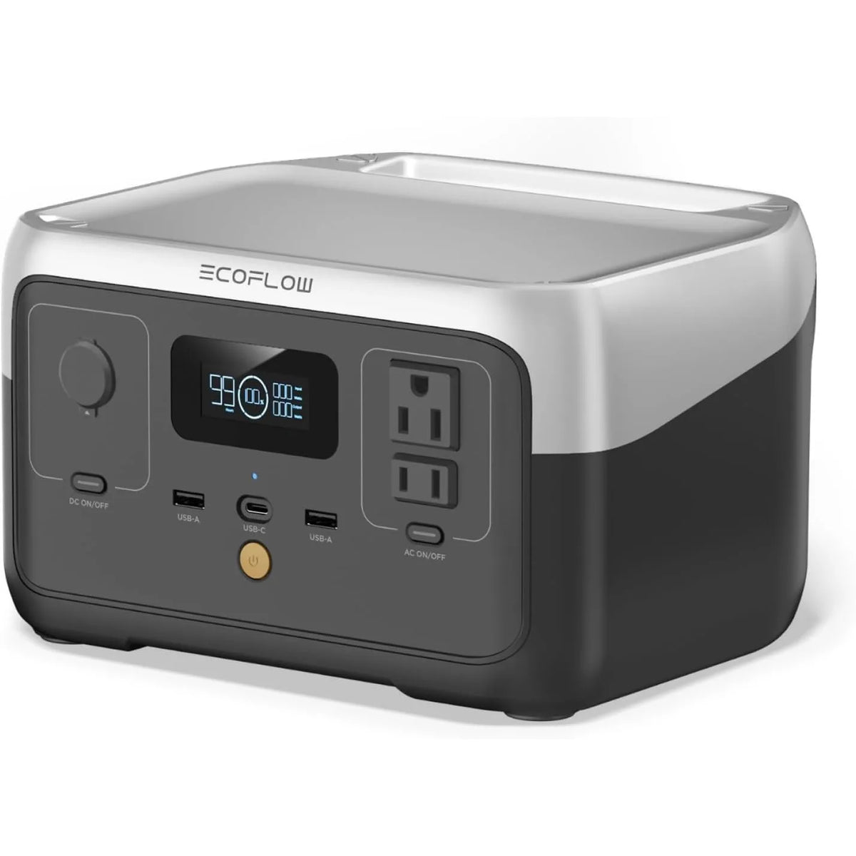 Portable Power Station RIVER 2, 256Wh 300W 1 Hr Fast Charging, LFP Battery,Up to 600W Solar Generator for Outdoor Camping/RVs