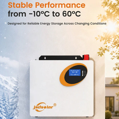 Jsdsolar 25.6V 100Ah LiFePO4 Battery 100A BMS 2560Wh Solar Lithium Iron Phosphate Battery 6000+ Cycles CAN RS485  For Solar Power System