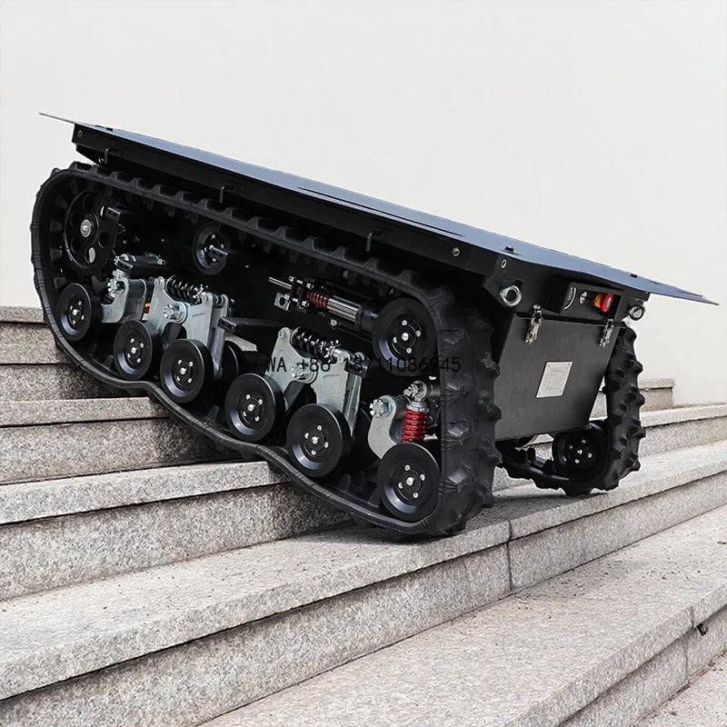 High Capacity Platform Delivery Robot with Superior Shock Absorption System, Customizable High Speed Industrial Chassis