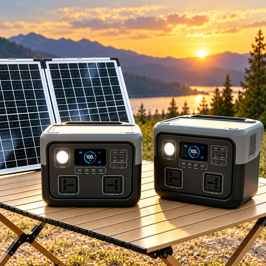 SUYIJIA 800W 46Ah Portable Power Station 600W/800W 589WH Solar Generator Backup PowerBank for Outdoor Camping, Home Emergency, RV Travel