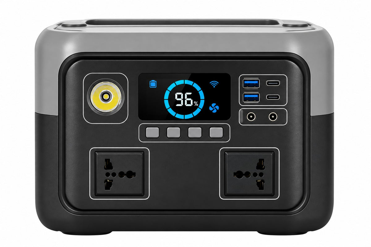 SUYIJIA 800W 46Ah Portable Power Station 600W/800W 589WH Solar Generator Backup PowerBank for Outdoor Camping, Home Emergency, RV Travel