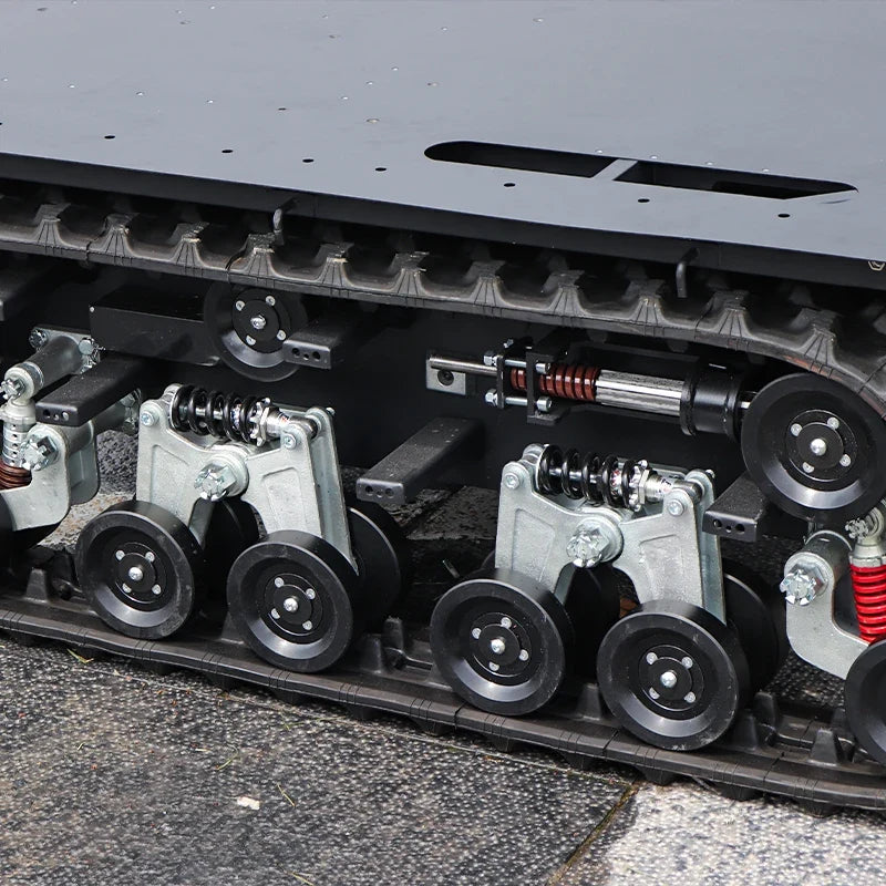 High Capacity Platform Delivery Robot with Superior Shock Absorption System, Customizable High Speed Industrial Chassis