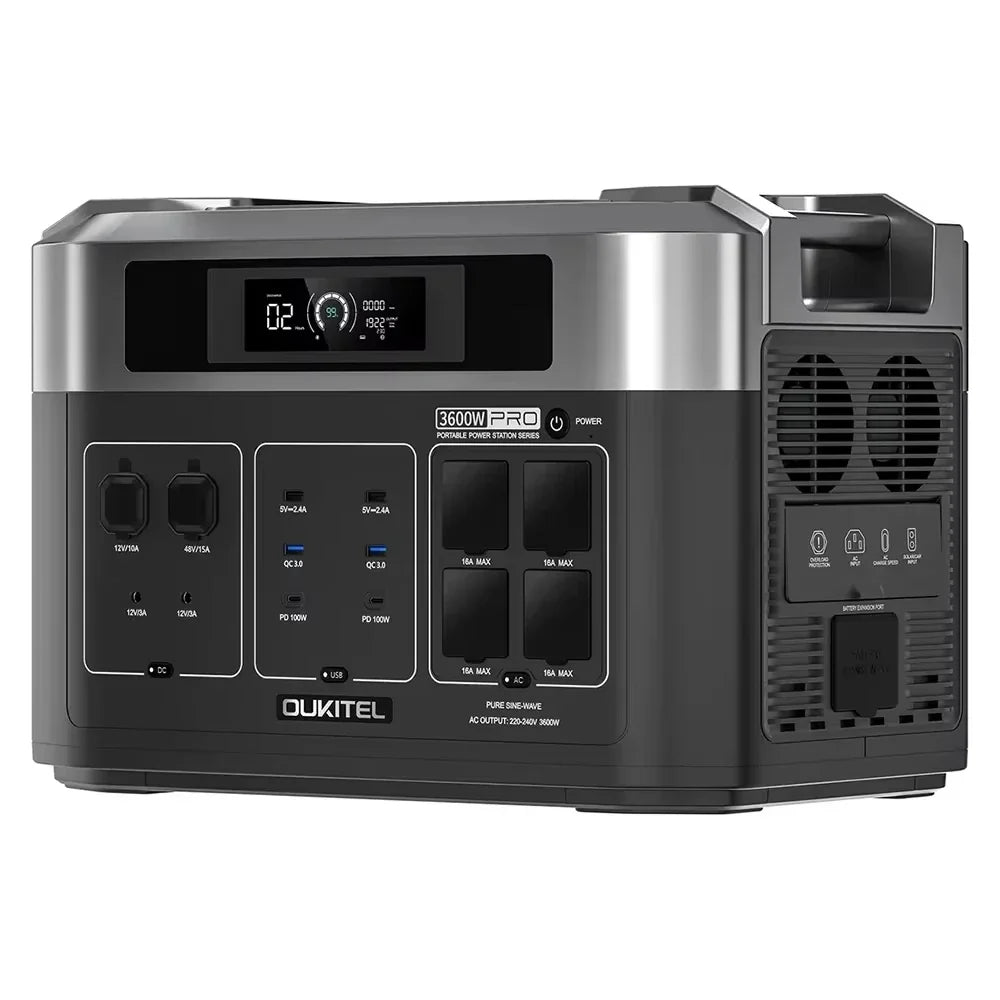 OUKITEL BP2000 Pro Portable Power Station 3300W Solar Generator 2048Wh Lifepo4 Battery Home Backup Outdoor Camping Mobile Power