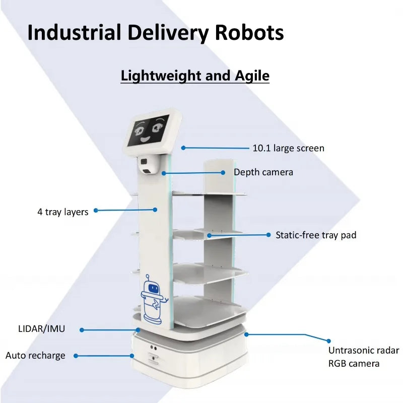 Customized AGV Transport Factory Warehouse Carry 600kg Logistics Robots Support Secondary Development And Factory Delivery