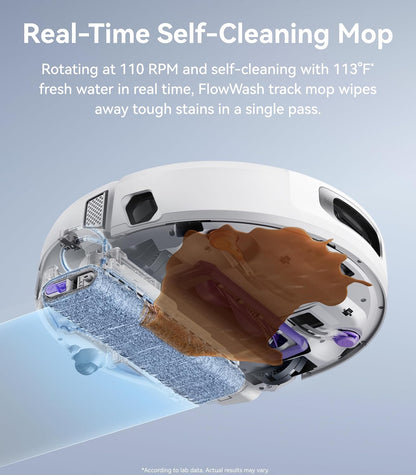 NARWAL Flow Robot Vacuum and Mop Combo, 22000Pa, AI Avoidance, White