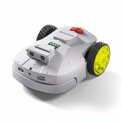 Robot Lawn Mower — 1.5 Acre Ultra Quiet Self Charging Robot Mower, up to 4 Inches Cutting Height, Robotic Lawn Mowers with RTK+4 Eye Vision, Mapping and anti Theft Tech, APP Control