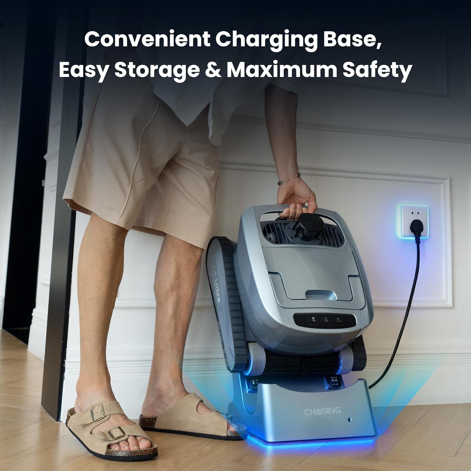 L1 Ultra Robotic Pool Cleaner, Lidar Navigation & Smart Mapping, 504L/Min Strong Suction, 3 Suction Modes, App Control, IP68 Waterproof for Inground/Above Ground Pools