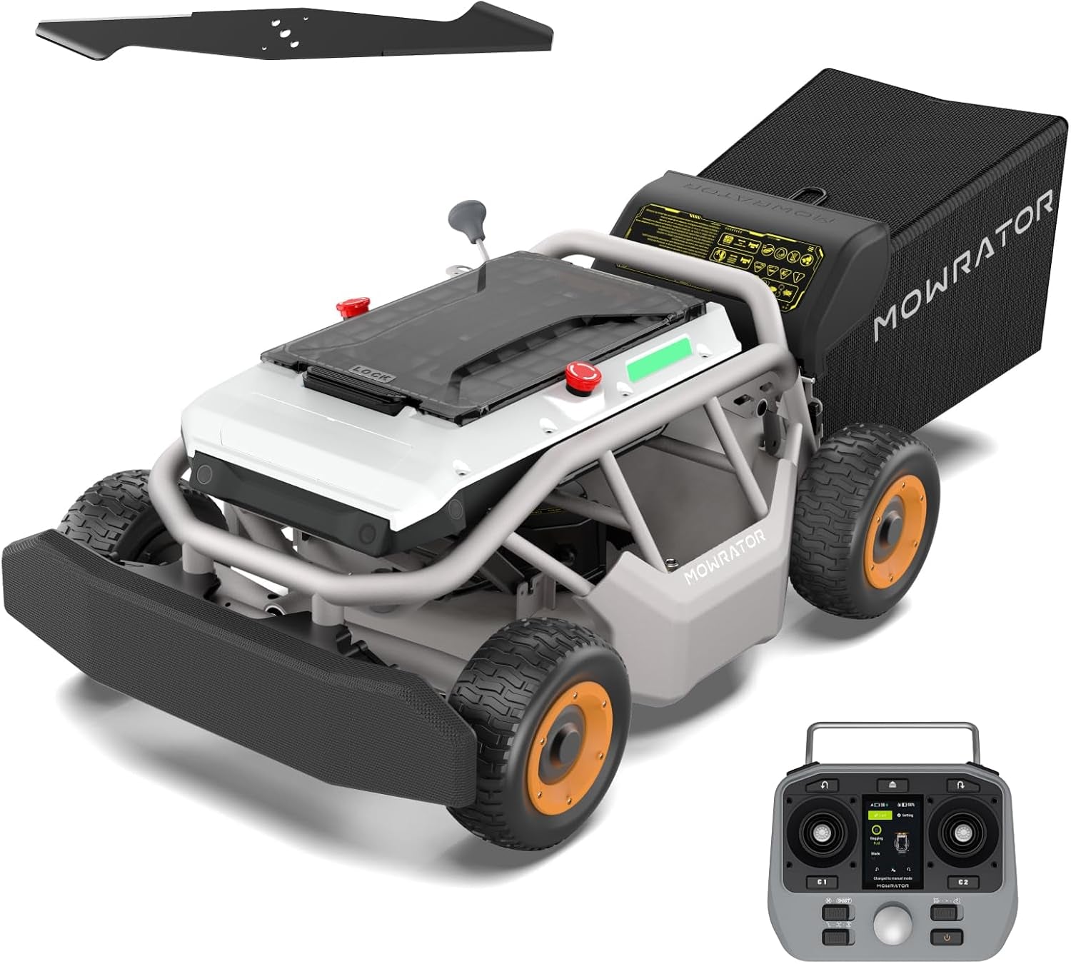 S1 4WD 18Ah Remote Control Lawn Mower, 21-Inch, 37° Slope