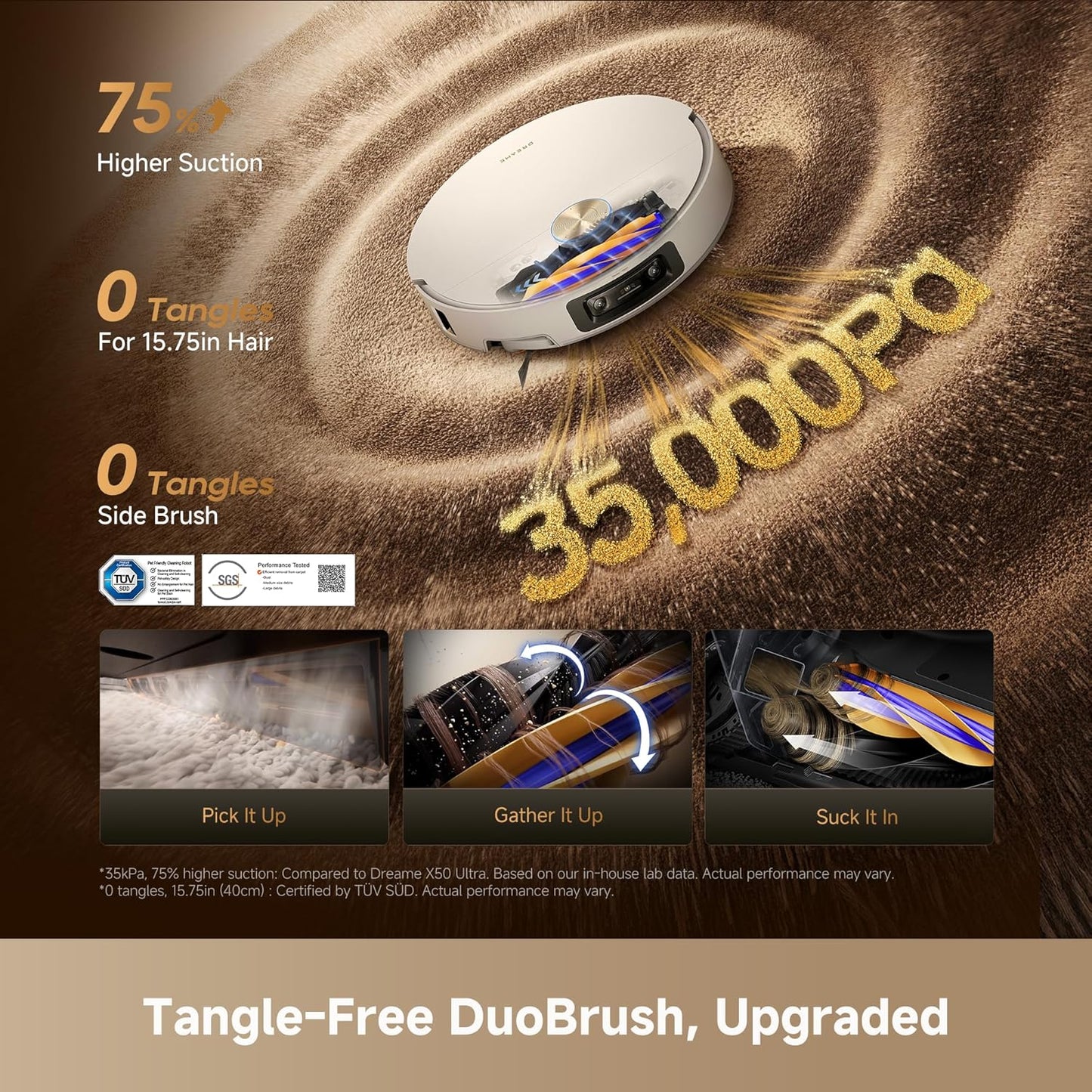 Dreame X60 Max Ultra Complete Robot Vacuum and Mop, Dual Al Cameras