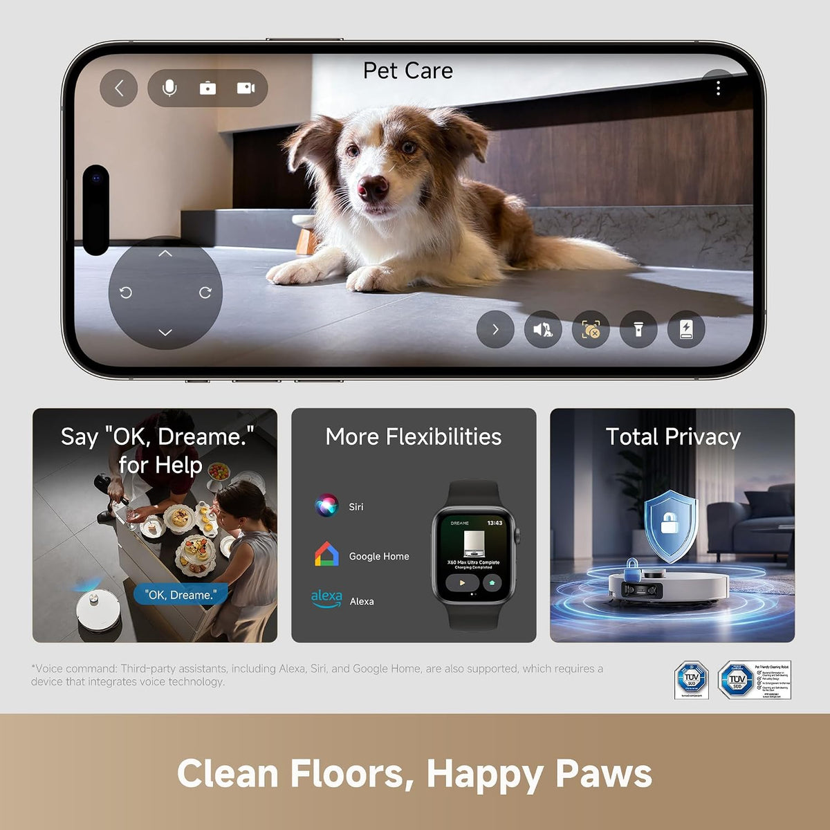 Dreame X60 Max Ultra Complete Robot Vacuum and Mop, Dual Al Cameras
