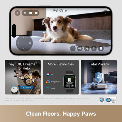 Dreame X60 Max Ultra Complete Robot Vacuum and Mop, Dual Al Cameras