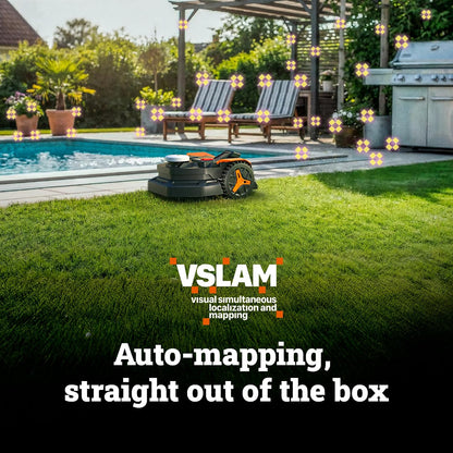 WORX Robot Lawn Mower for 1/2 Acre, No Perimeter Wire, WR320